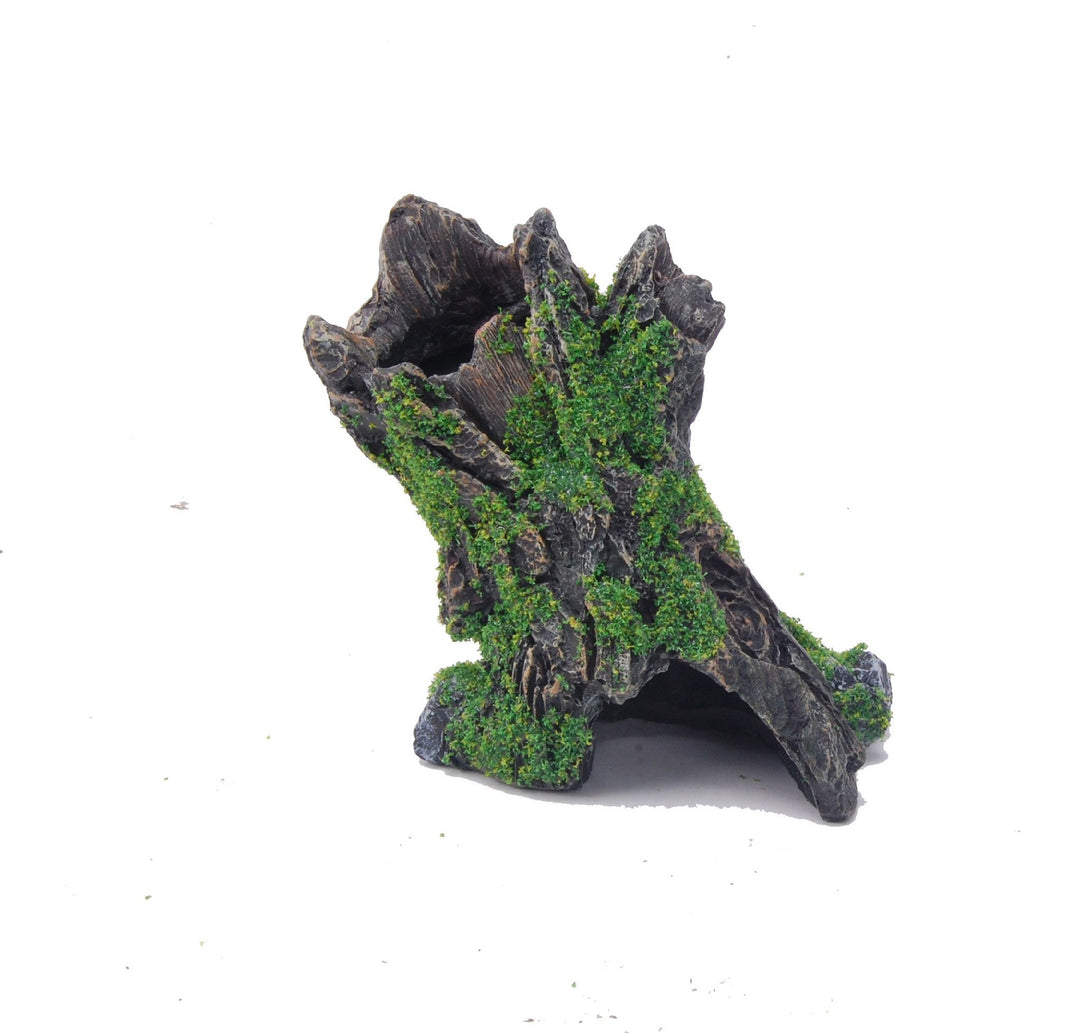 Aquatopia Ornament Tree Stump Falling With Moss
