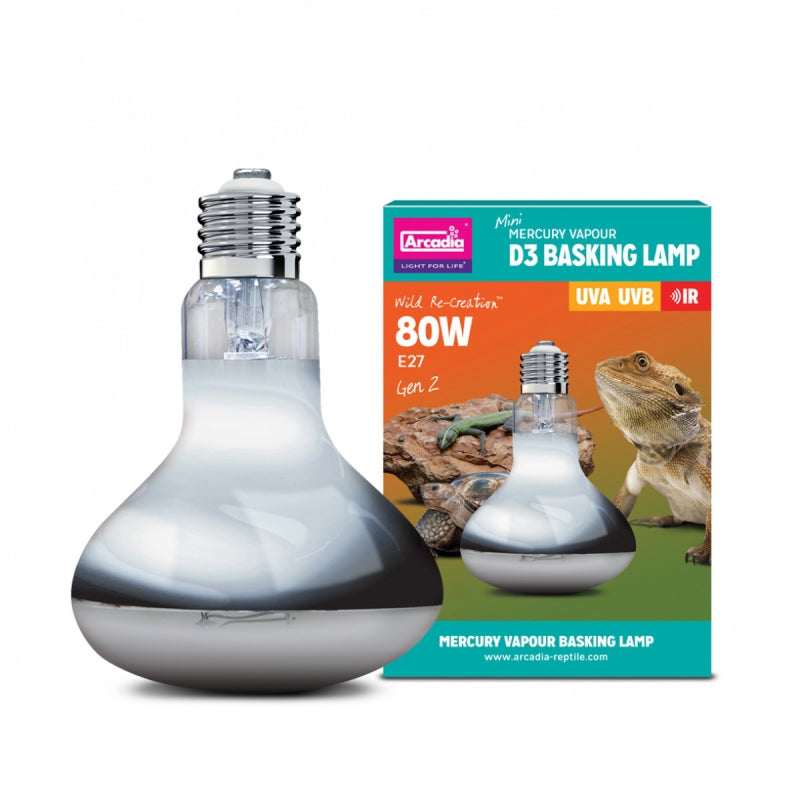 Arcadia D3 Uv Basking Lamp Mini 80w