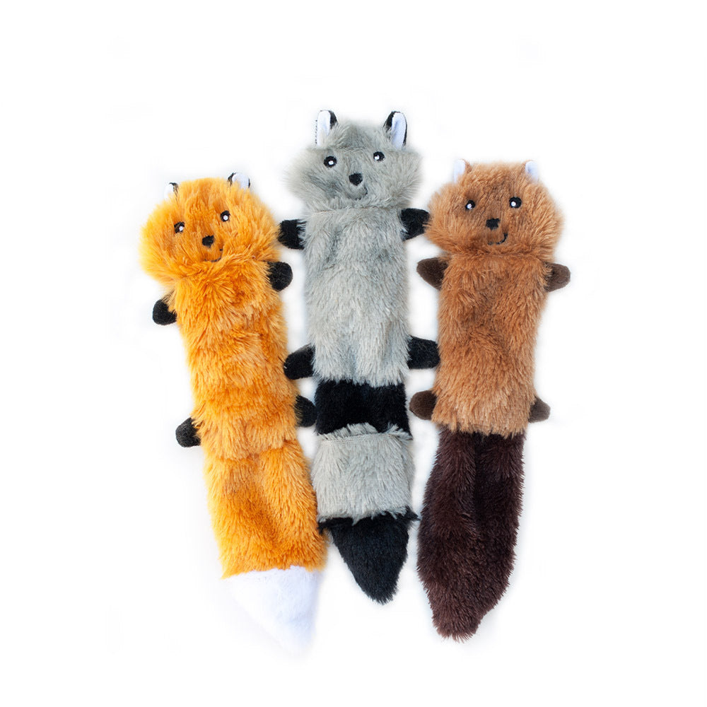 Zippy Paws Skinny Peltz 3-pack Small