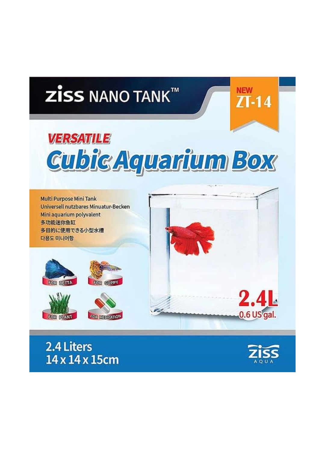 Ziss Aqua Nano Tank Zt-14