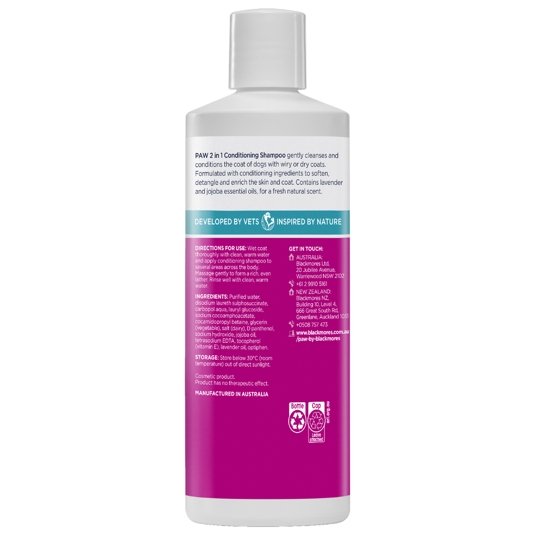 Paw Shampoo 2 In 1 Conditioning 500ml