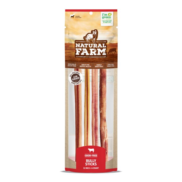 Natural Farm Bully Stick Large 30cm 4pk