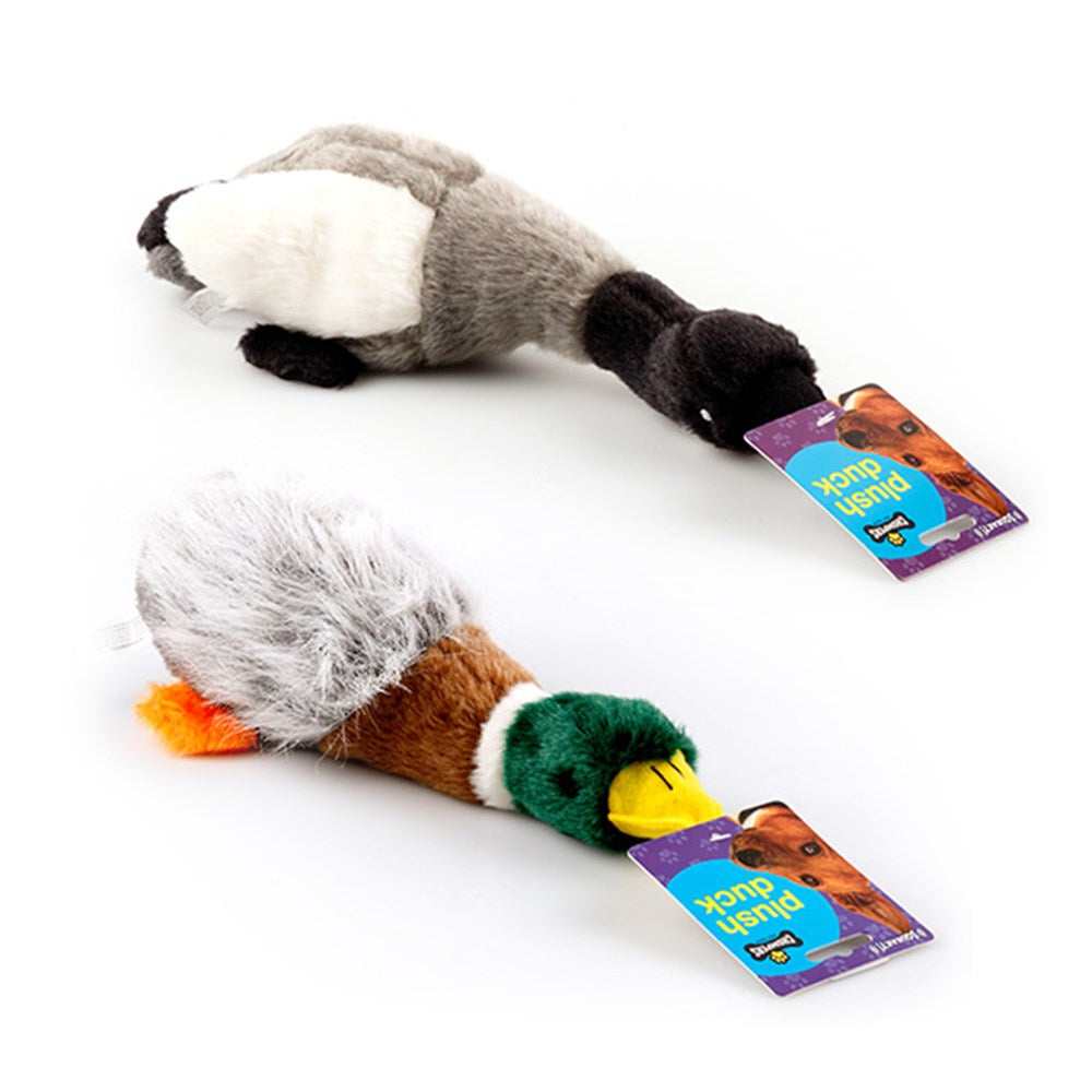 Chompers Dog Toy Plush Duck Squeaky