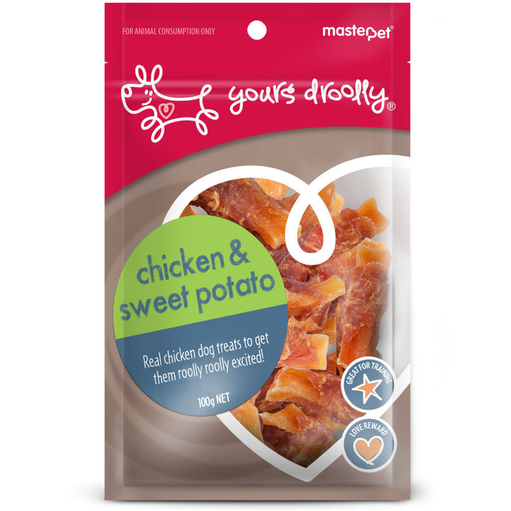 Yours Droolly Dog Treats Chicken & Sweet Potato 110g