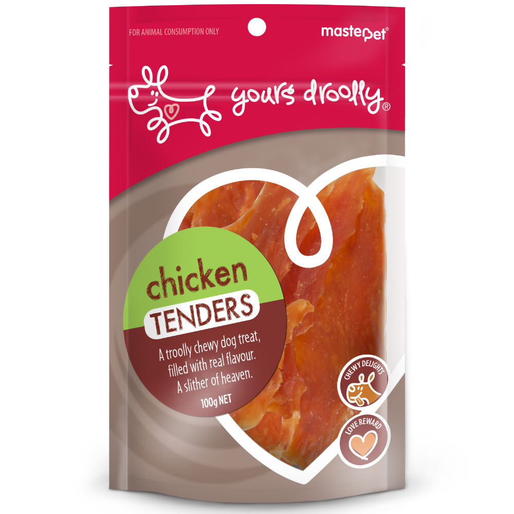 Yours Droolly Dog Treats Chicken Tenders 100g