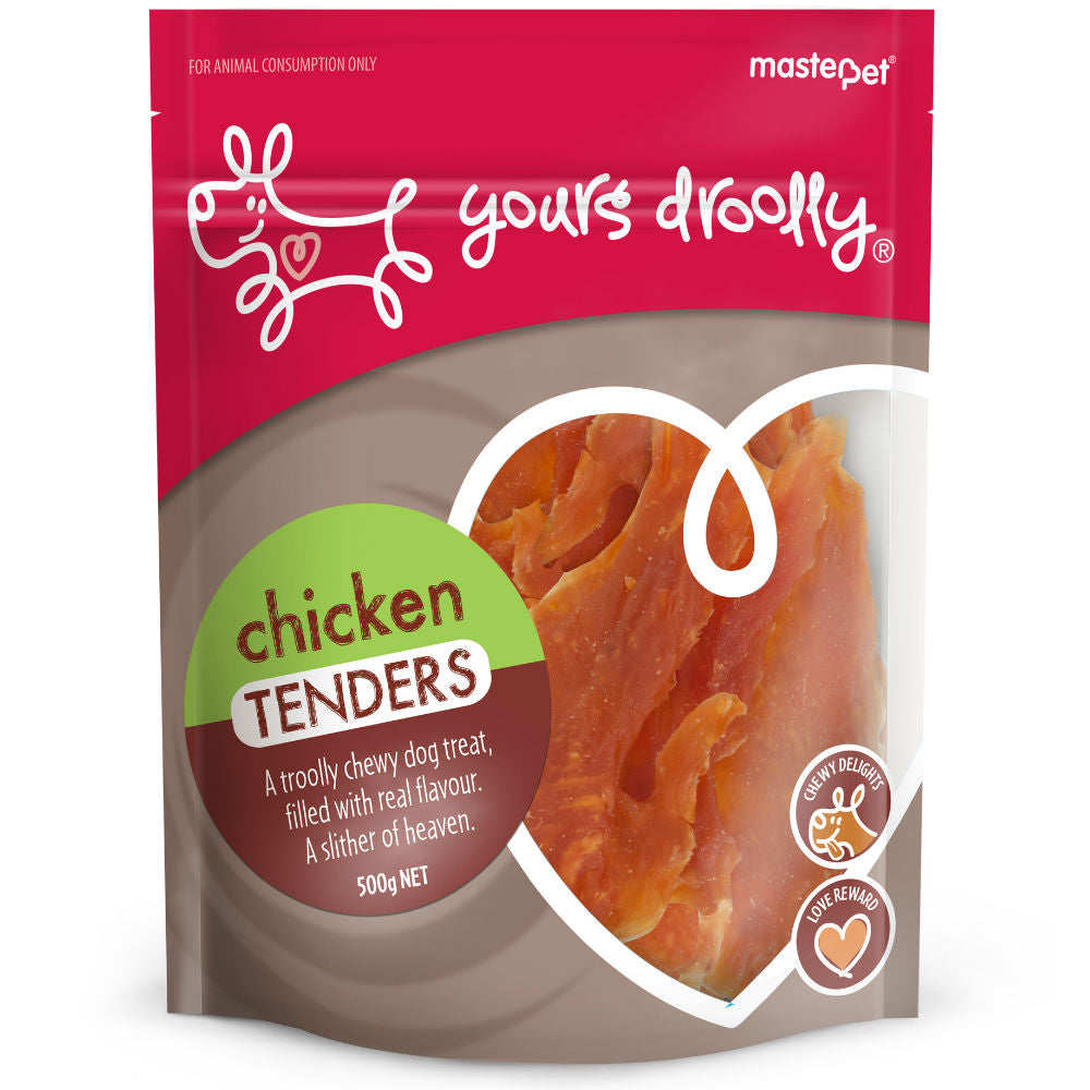 Yours Droolly Dog Treats Chicken Tenders 500g