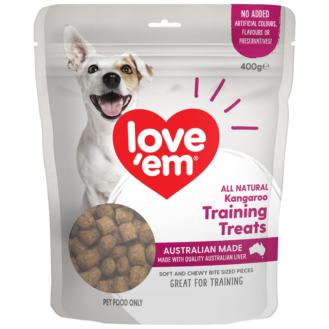 Love'em Kangaroo Training Treats 400g