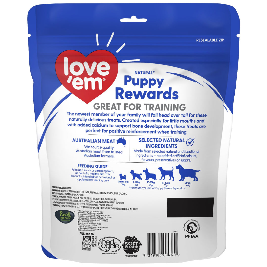 Love'em All Natural Puppy Rewards 400g