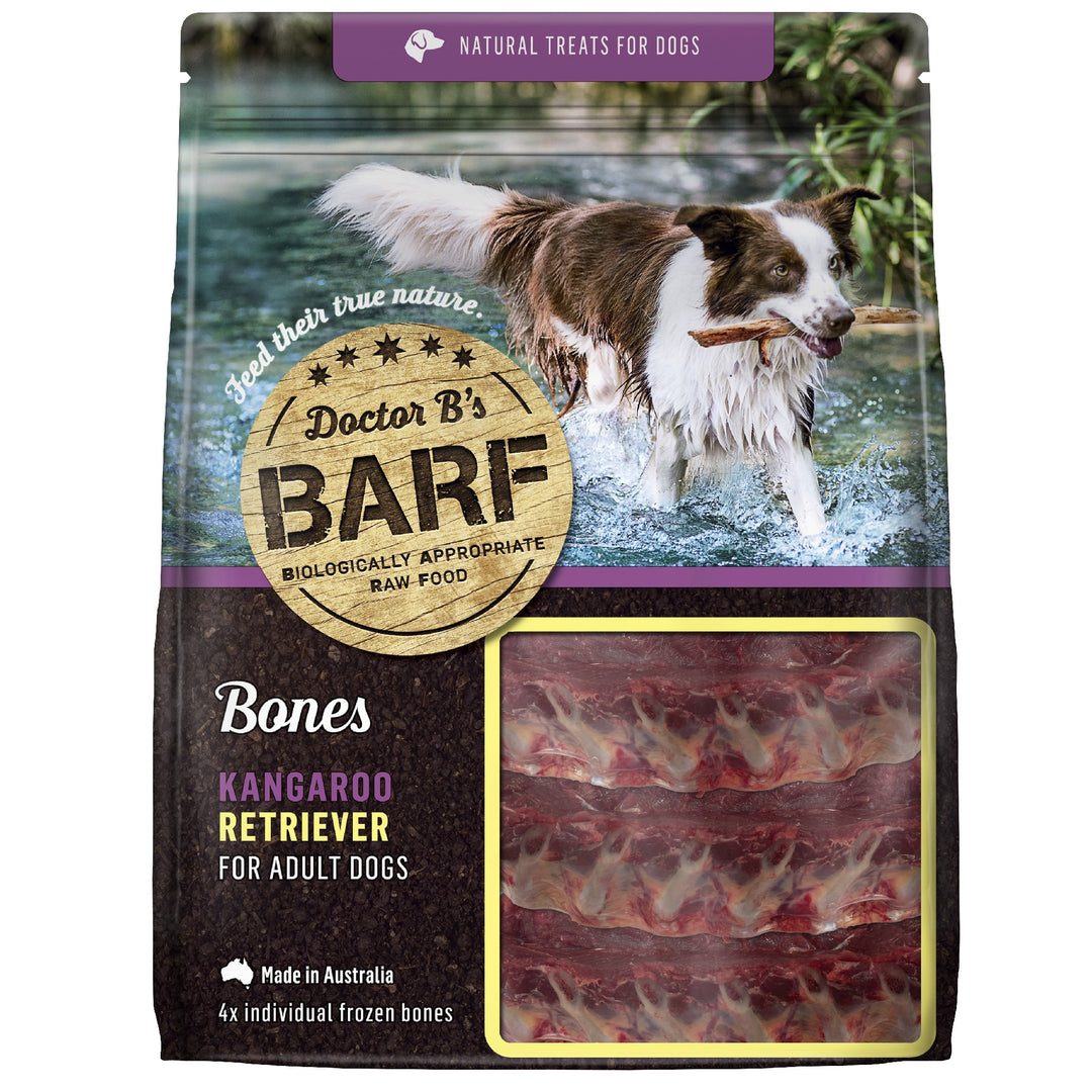 Doctor B's Barf Bones Kangaroo Retriever 4pk