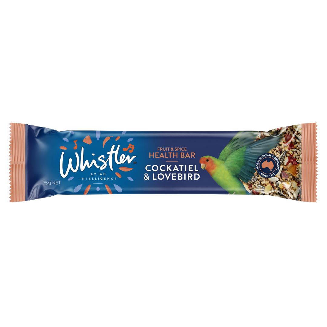 Whistler Cockatiel & Lovebird Fruit & Spice Health Bar 85g