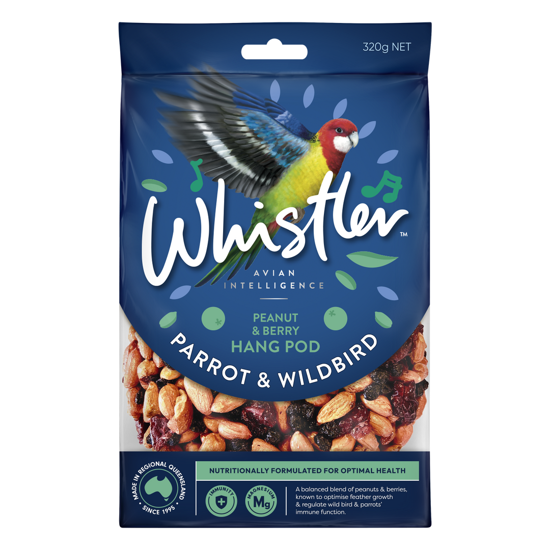 Whistler Parrot & Wildbird Peanut & Berry Hang Pod 320g