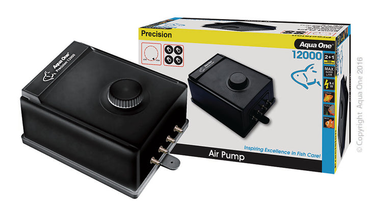 Aqua One Air Pump Precision 12000 4 Outlet 4x200lh