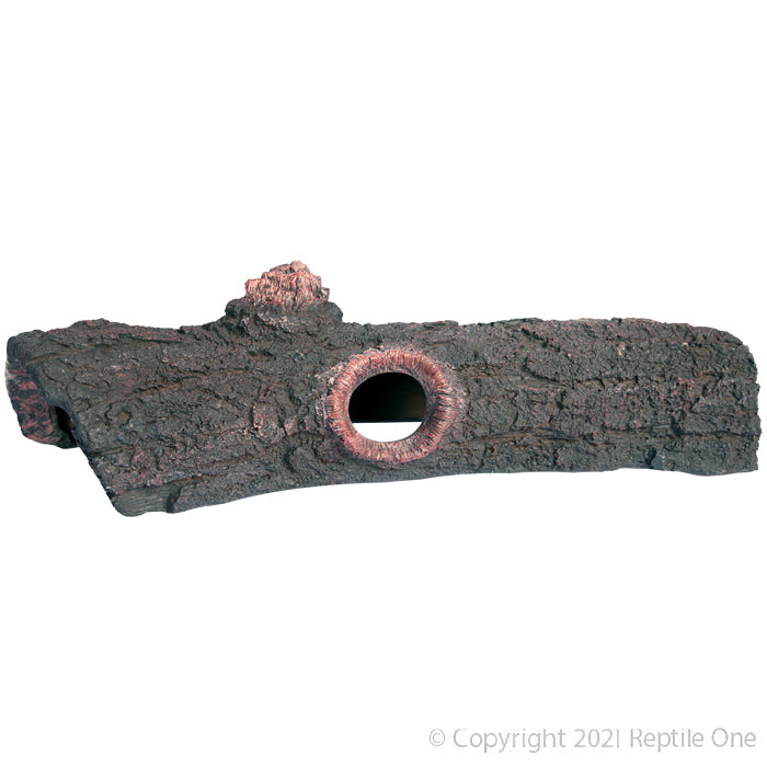 Reptile One Ornament Log W/ Holes Medium