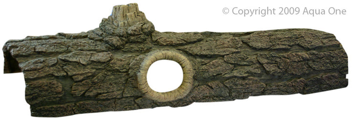 Reptile One Ornament Log W/ Holes Large