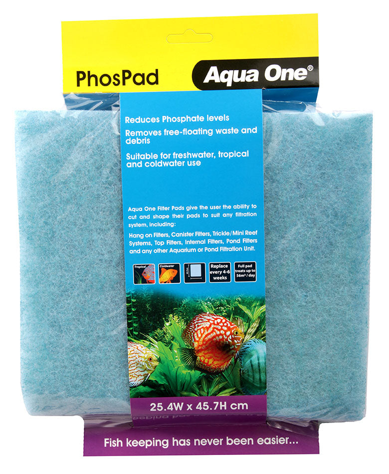 Aqua One Phosphate Pad Self Cut Filter Pad 25.4x45.7cm