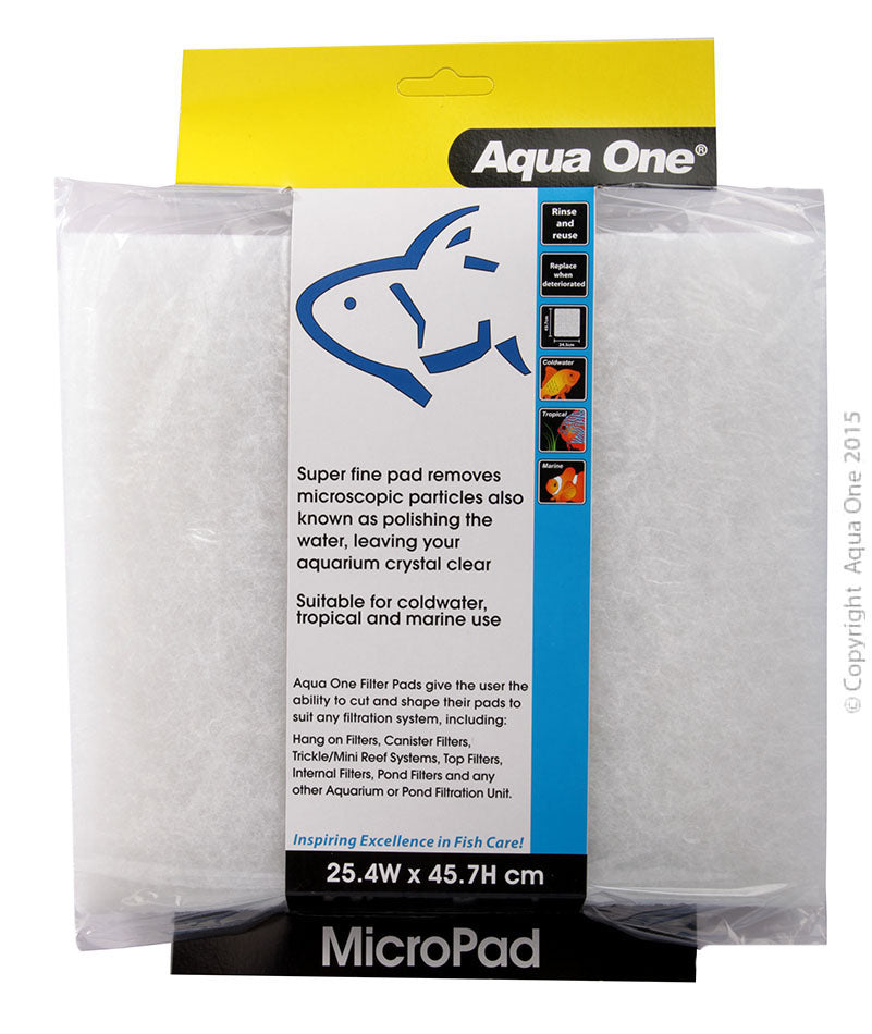 Aqua One Filter Pad Micropad White