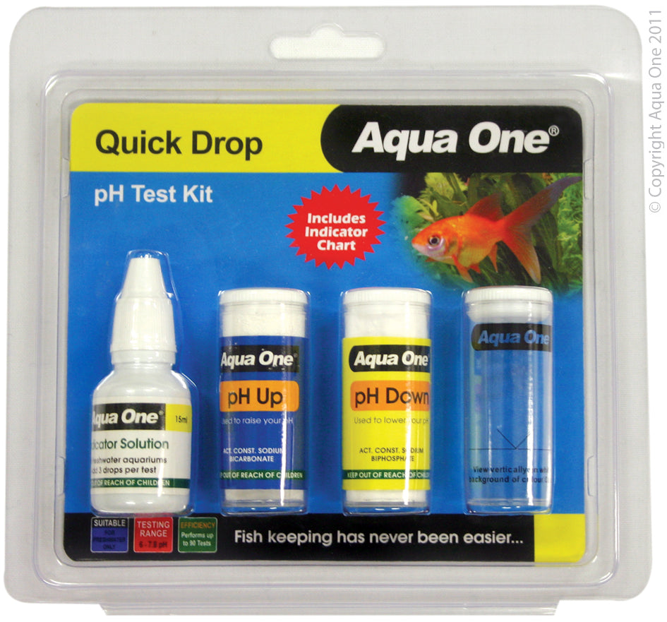 Aqua One Test Kit Quickdrop Ph 6 To 7.8 Kit 100 Tests