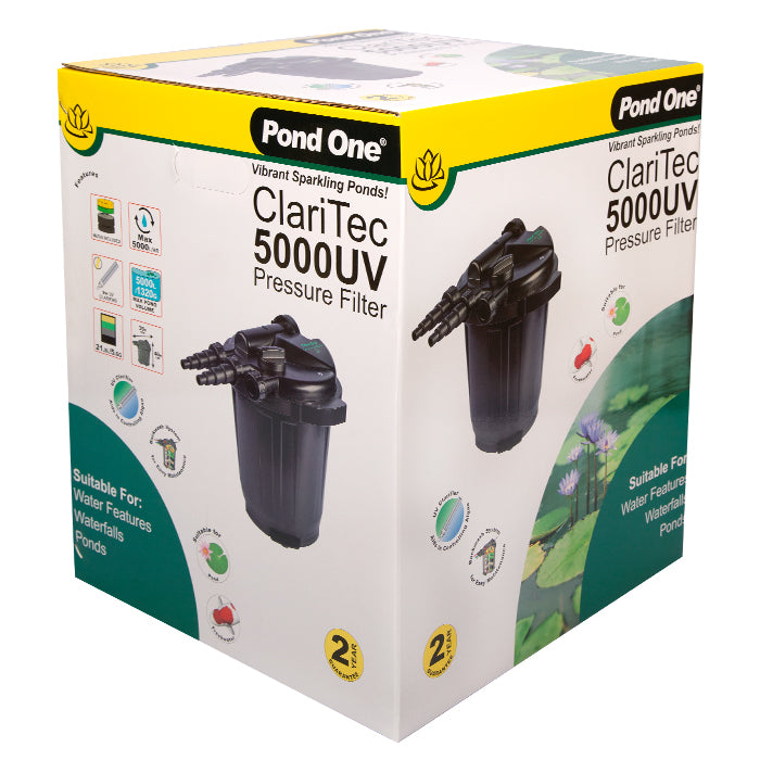 Pond One Filter Claritec 5000uv Filter W/uvc