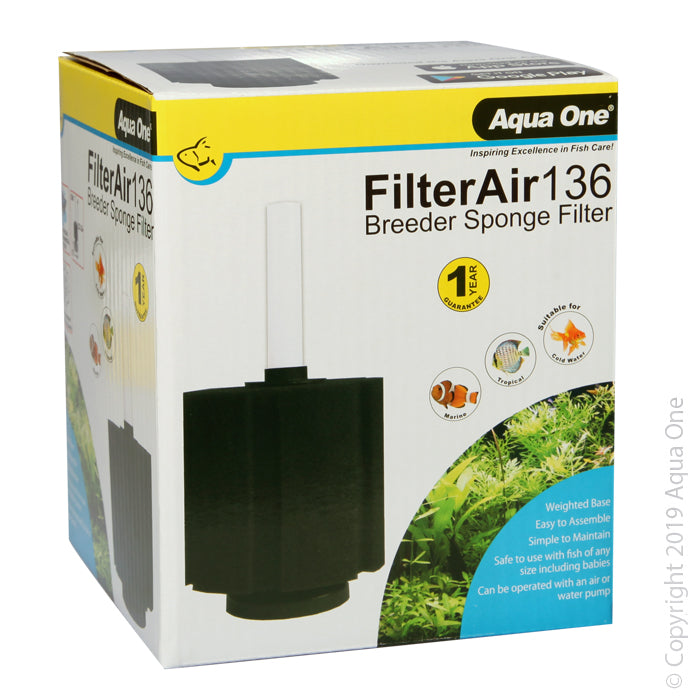 Aqua One Filterair 136 Sponge Filter