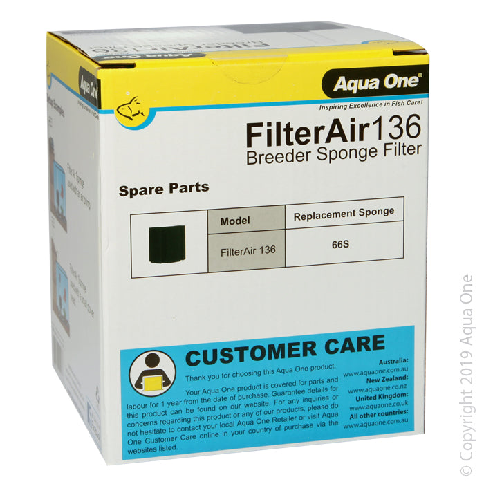 Aqua One Filterair 136 Sponge Filter