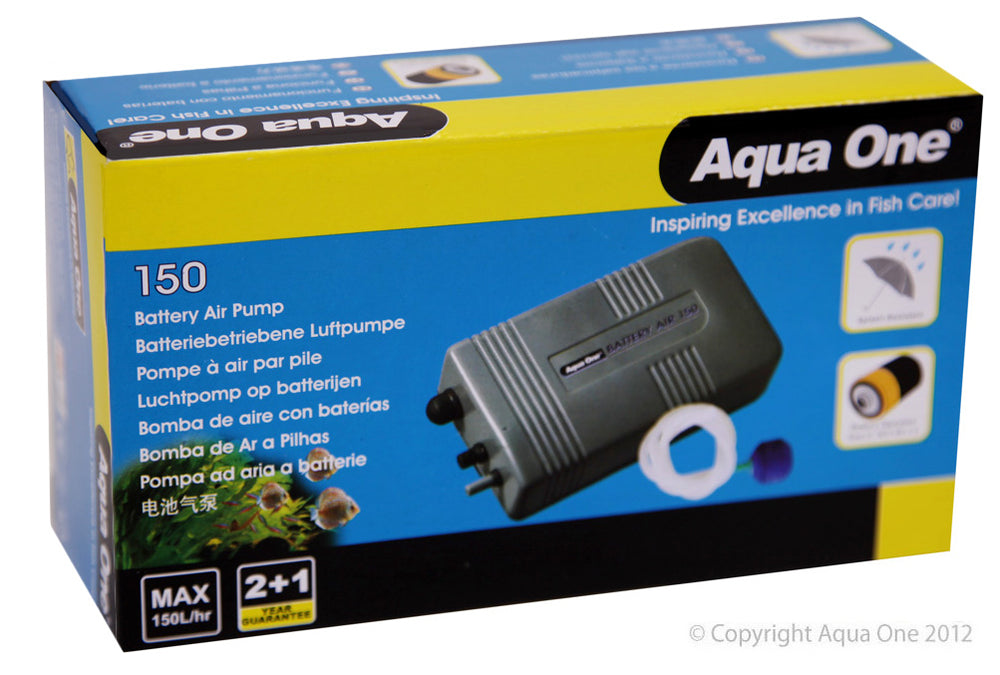 Aqua One Air Pump Battery Air 150 Portable 150lh