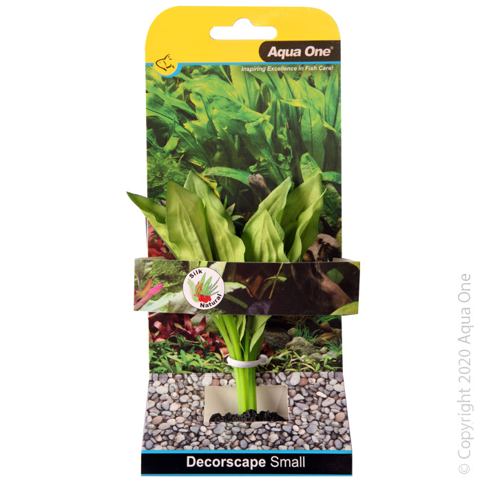 Aqua One Plants Decorscape Silk Plant Amazon Broad Leaf Small