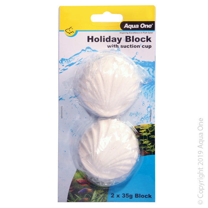 Aqua One Holiday Block W/suction Cup 2x35g Block