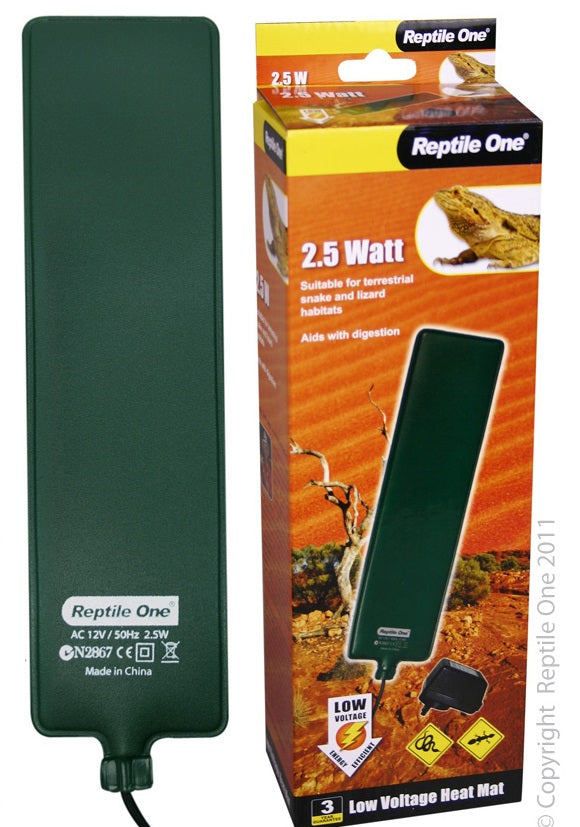 Reptile One Heat Mat Low Voltage Pvc 2.5 Watt