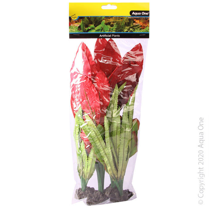 Aqua One Plants Decorscape Silk Plant 4 Pack Mix 1