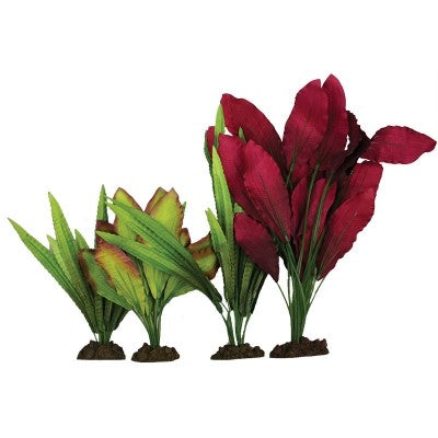 Aqua One Plants Decorscape Silk Plant 4 Pack Mix 5