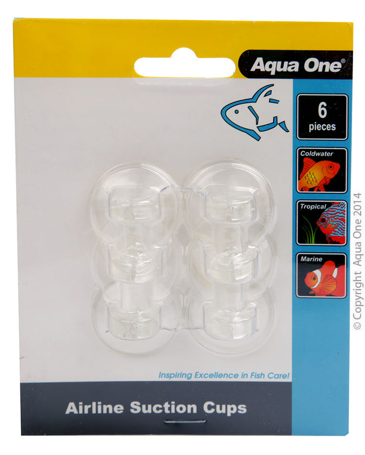 Aqua One Airline Suction Cups 6pk