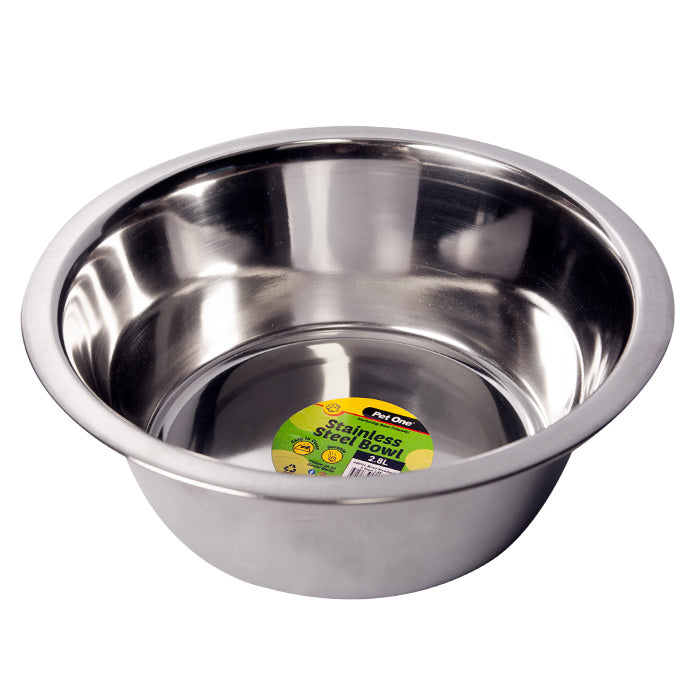 Pet One Stainless Steel Bowl 2.8l