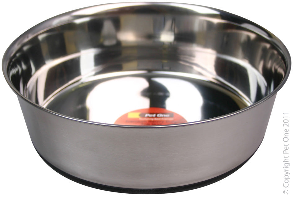 Pet One Stainless Steel Heavy Duty Bowl 2.7l