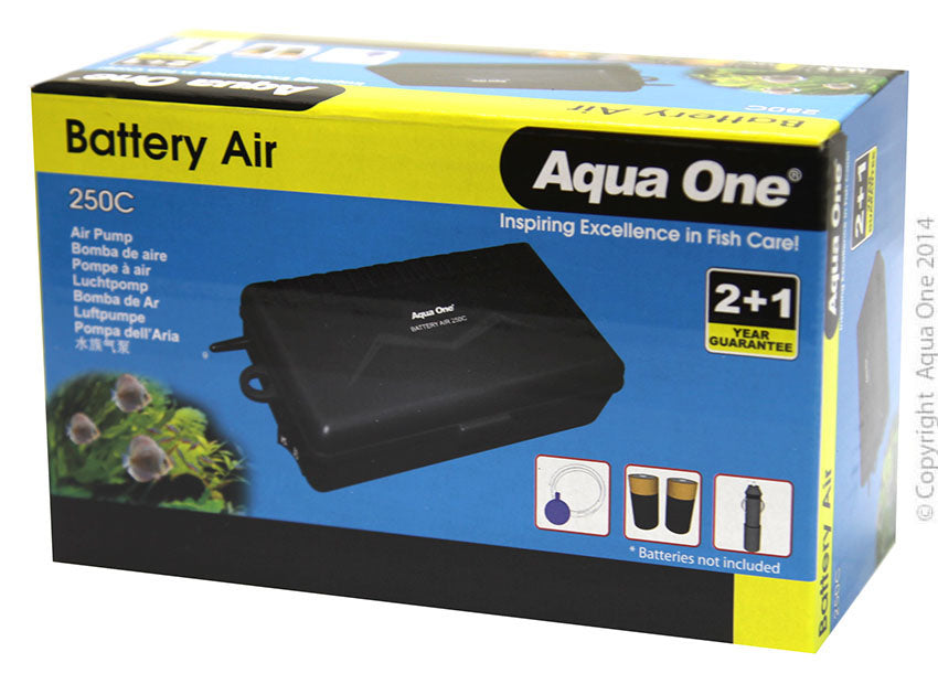 Aqua One Air Pump Battery Air 250c Portable 150lh W/cigarette Lighter Plug