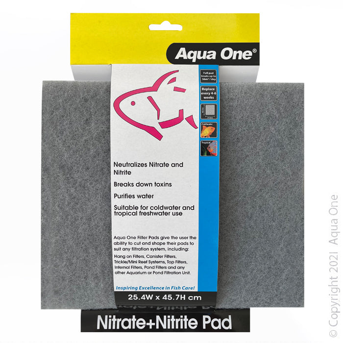 Aqua One Nitrate/nitrate Pad Self Cut Filter Pad 25.4x45.7cm