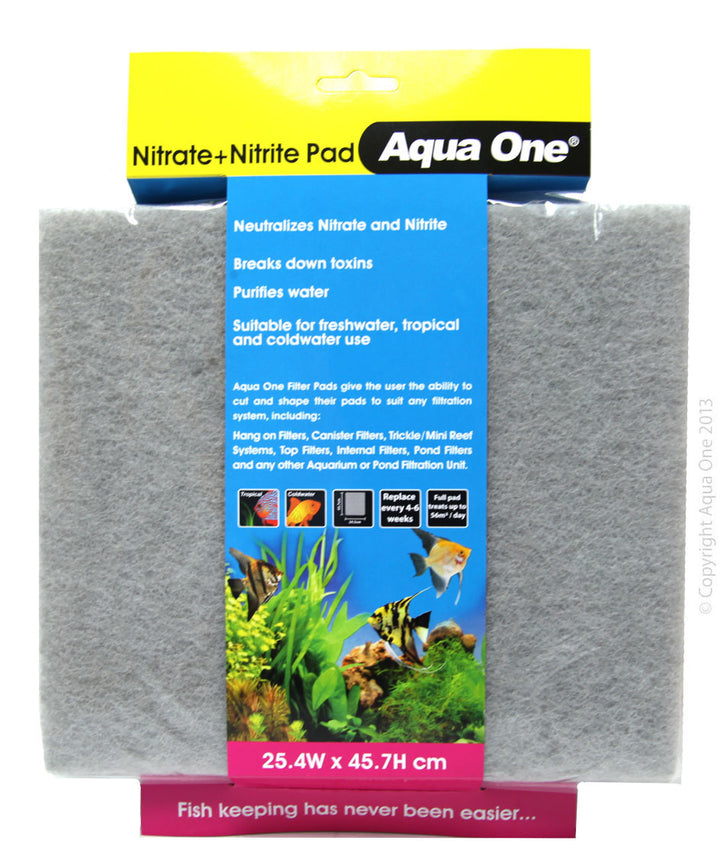 Aqua One Nitrate/nitrate Pad Self Cut Filter Pad 25.4x45.7cm