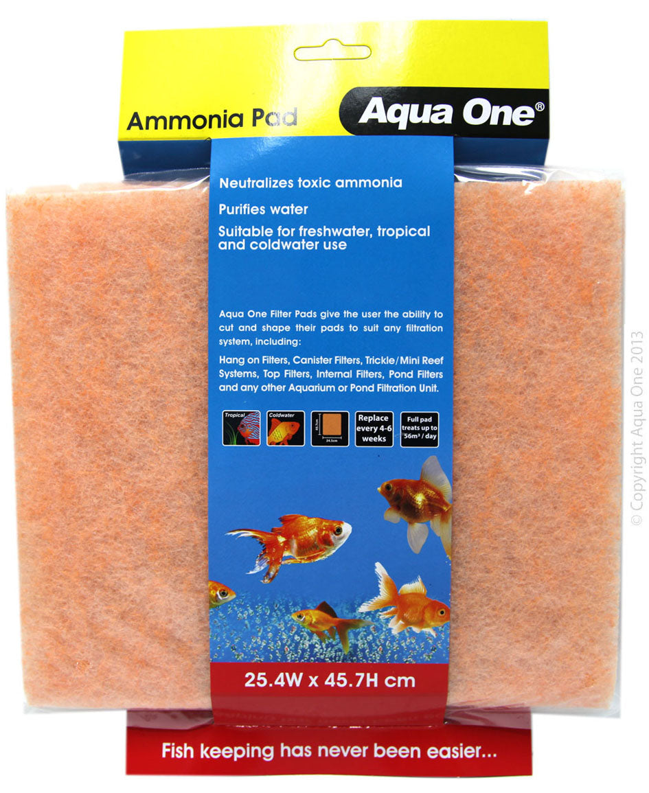 Aqua One Ammonia Pad Self Cut Filter Pad 25.4x45.7cm