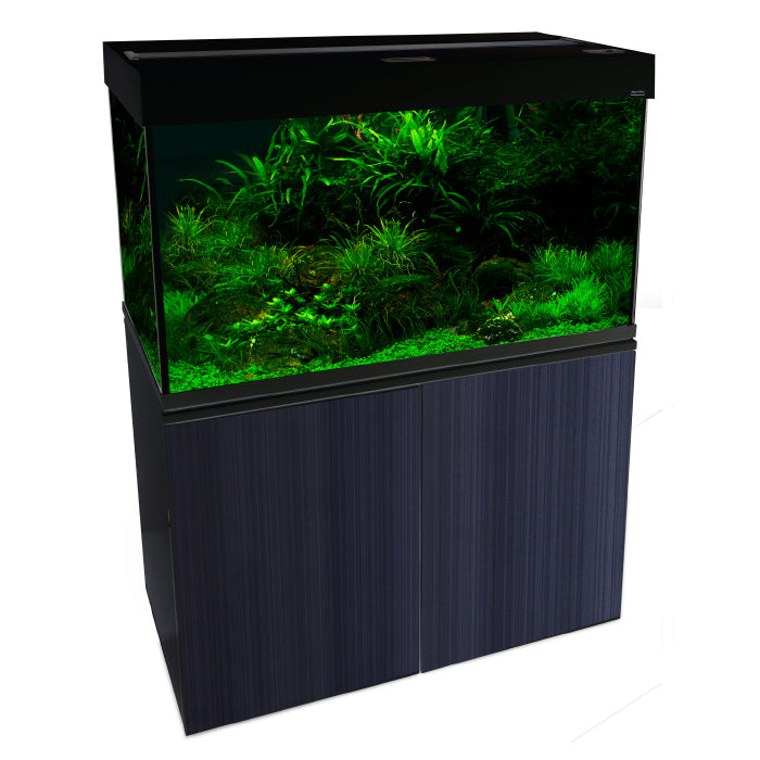 Aqua One Aquarium Brilliance 120 286l Rectangular Aquarium Set Black