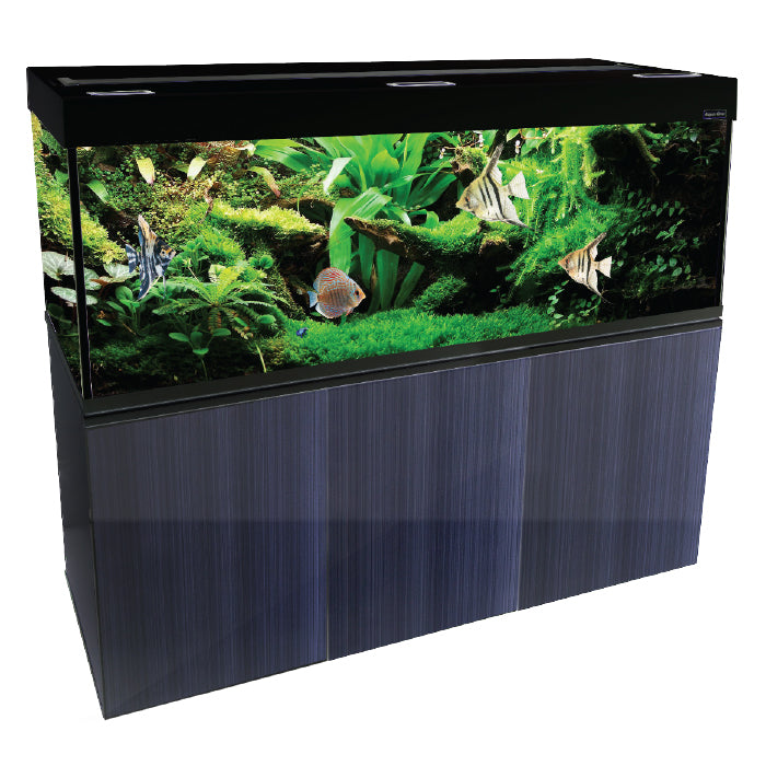 Aqua One Aquarium Brilliance 180 580l Rectangular Aquarium Set Black