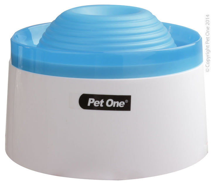 Pet One Fountain Fresh Drinking Bowl Blue