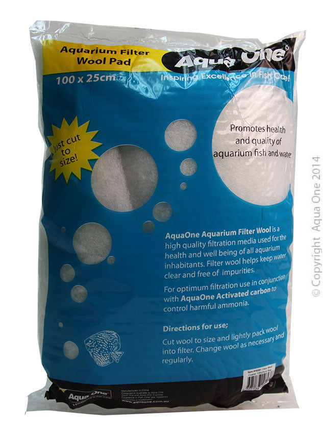 Aqua One Filter Wool Coarse 100x25cm Bag