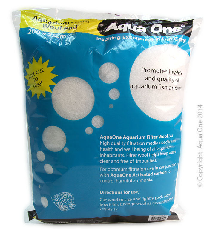 Aqua One Filter Wool Coarse 200x25cm Bag