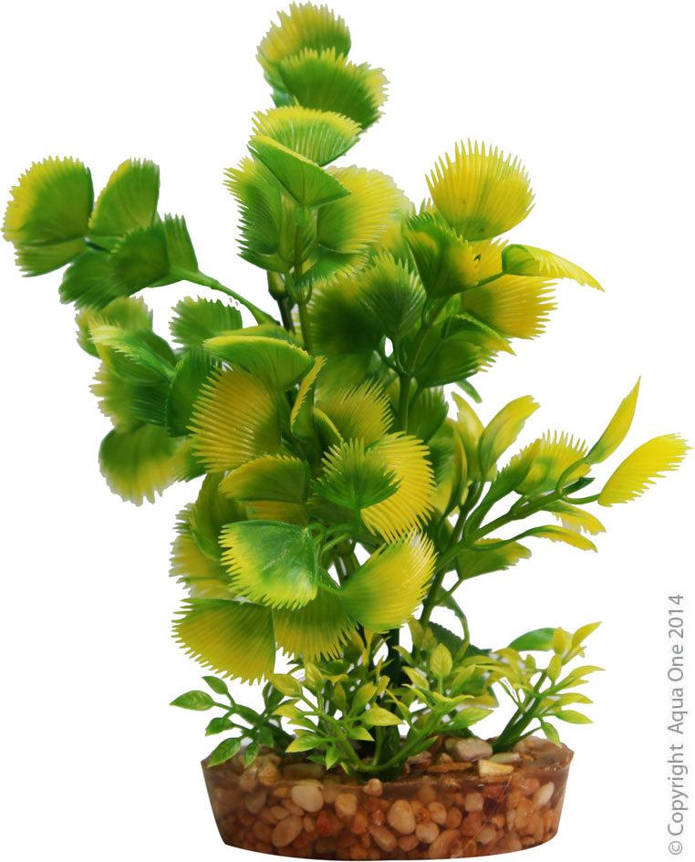 Aqua One Plants Plastic Yellow Hottonia Med