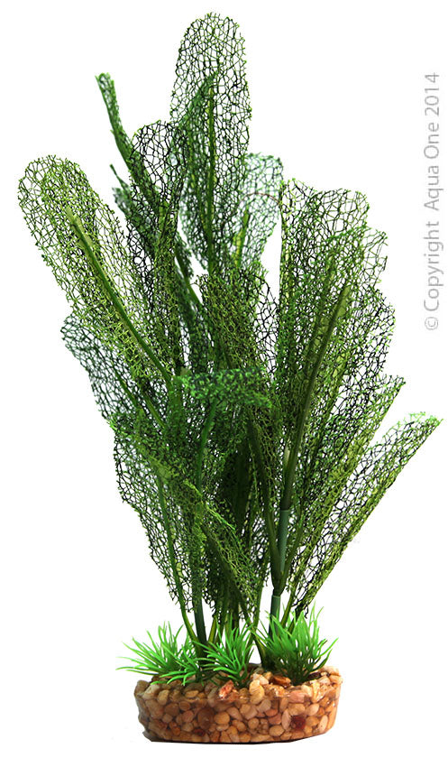 Aqua One Plants Plastic Madagascar Lace With Gravel Base L
