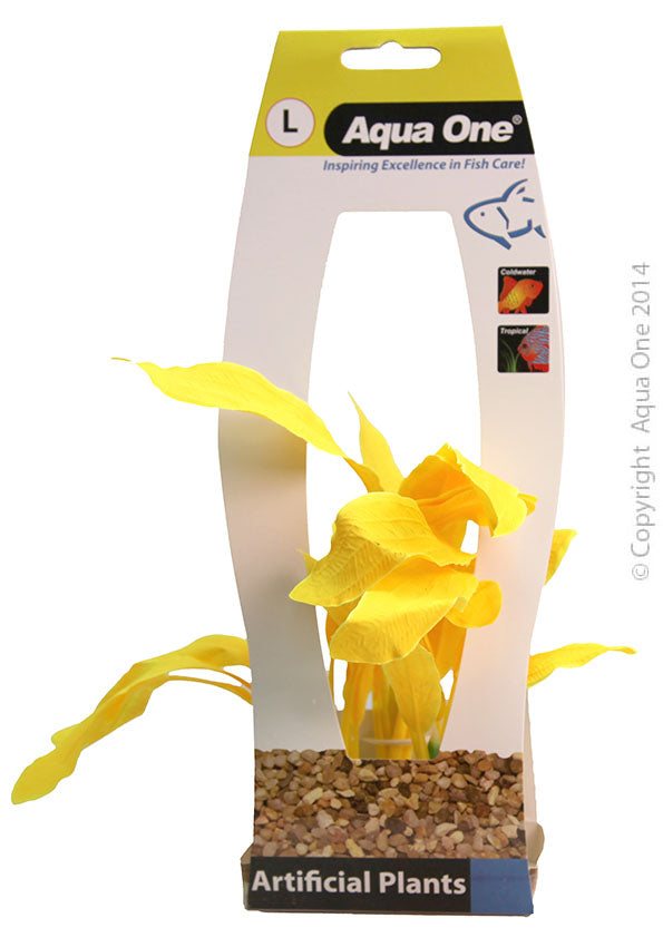 Aqua One Plants Silk Large Yellow Sword