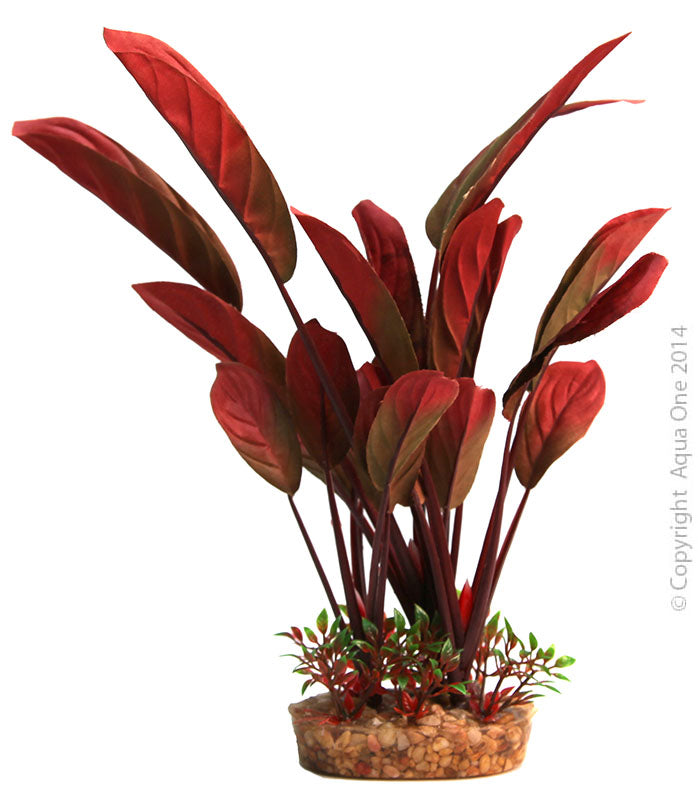 Aqua One Plants Silk Large Red Echinodorus