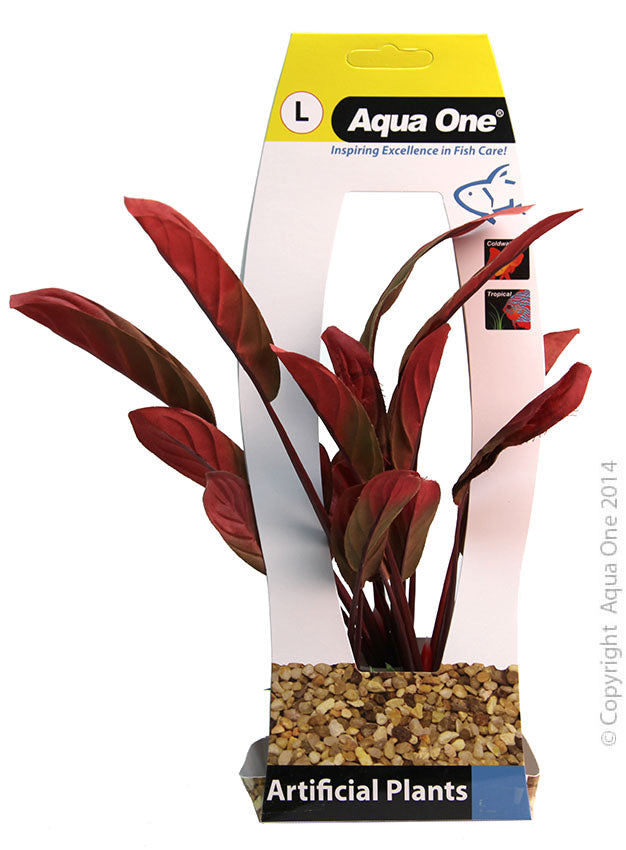 Aqua One Plants Silk Large Red Echinodorus