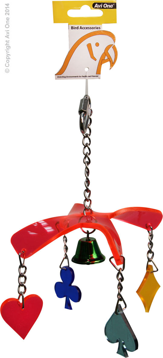 Avi One Parrot Toy Acrylic Dangling Propellor 22453