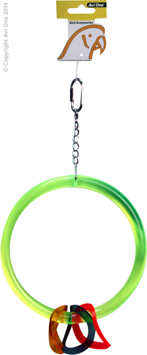 Avi One Parrot Toy Acrylic Large Ring 22463