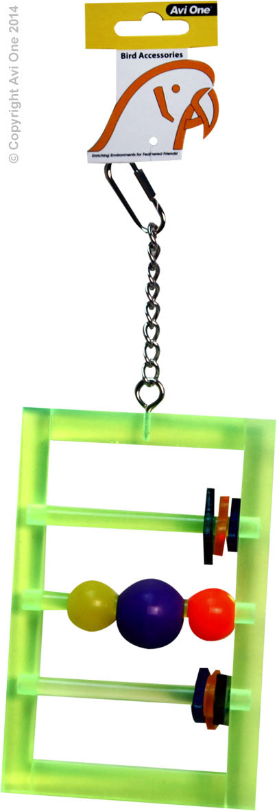 Avi One Parrot Toy Acrylic Frame 22464